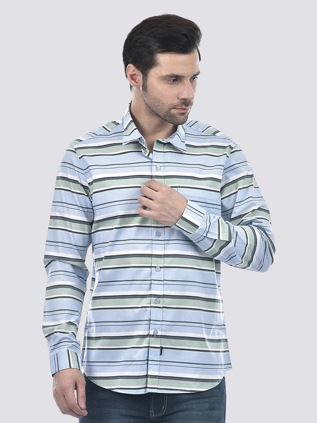 Numero Uno Men Striped Multicolor Shirt